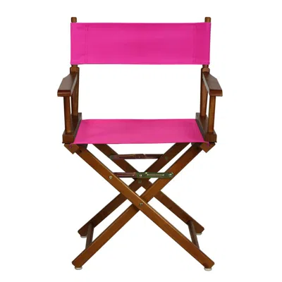 Casual Home 18" Director's Chair Honey Oak Frame-magenta Canvas