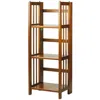 Casual Home 3-shelf Folding Bookcase 14" Wide-honey Oak