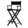 Casual Home 30" Director's Chair Black Frame-black Canvas In Black