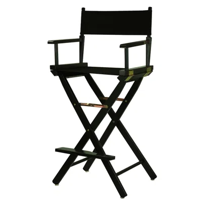 Casual Home 30" Director's Chair Black Frame-black Canvas