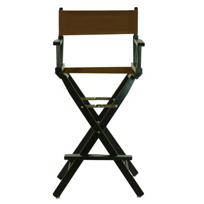 Casual Home 30" Director's Chair Black Frame-brown Canvas