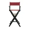 Casual Home 30" Director's Chair Black Frame-burdy Canvas In Red