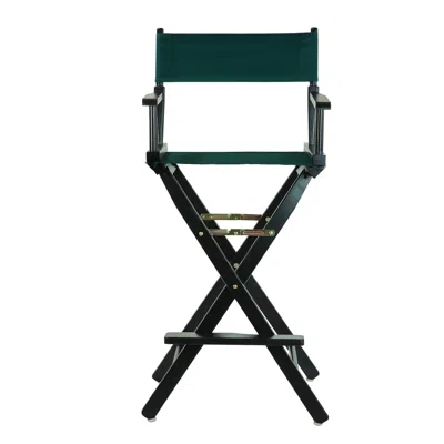 Casual Home 30" Director's Chair Black Frame-hunter Green Canvas