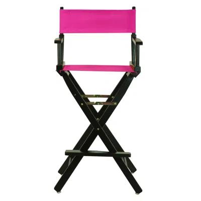 Casual Home 30" Director's Chair Black Frame-magenta Canvas In Multi