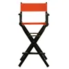 Casual Home 30" Director's Chair Black Frame-orange Canvas In Orange
