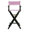 Casual Home 30" Director's Chair Black Frame-pink Canvas In Purple
