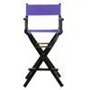 Casual Home 30" Director's Chair Black Frame-purple Canvas In Purple
