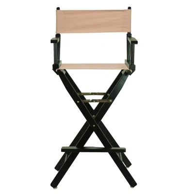 Casual Home 30" Director's Chair Black Frame-tan Canvas