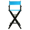 Casual Home 30" Director's Chair Black Frame-turquoise Canvas In Blue