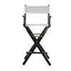 Casual Home 30" Director's Chair Black Frame-white Canvas In Black