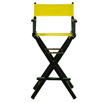 Casual Home 30" Director's Chair Black Frame-yellow Canvas