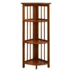 Casual Home 4-shelf Corner Folding Bookcase-honey Oak