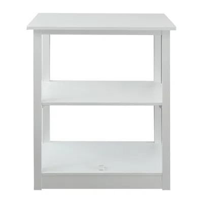Casual Home Adams 3-shelf Bookcase With Concealed Sliding Track, Concealment Furniture In Blue