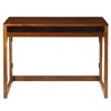 Casual Home Folding Desk With Pull-out & Usb Port-warm Brown