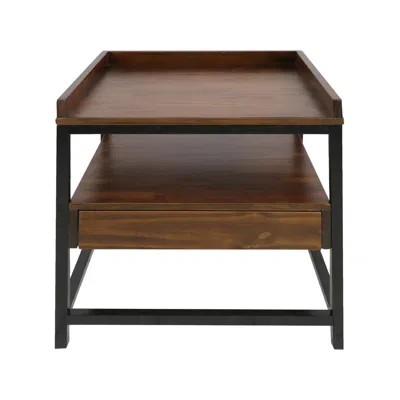 Casual Home Horizon End Table With Drawer In Gold