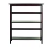 Casual Home Mission Style 3-shelf Bookcase-espresso