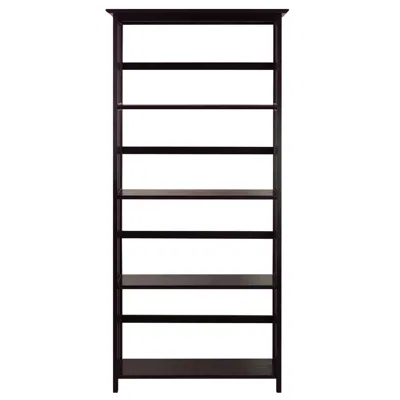 Casual Home Mission Style 5-shelf Bookcase-espresso