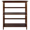Casual Home Montego 3-shelf Bookcase-walnut