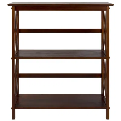 Casual Home Montego 3-shelf Bookcase-walnut In Brown