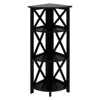 Casual Home Montego 4-shelf Corner Folding Bookcase-black