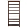 Casual Home Montego 5-shelf Bookcase-walnut