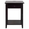 Casual Home Night Owl Night Stand With Usb Port-espresso