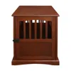 Casual Home Pet Crate End Table - Walnut