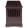 Casual Home Pet Crate End Table-espresso