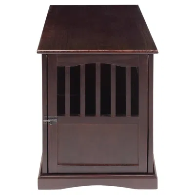 Casual Home Pet Crate End Table-espresso
