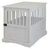 Casual Home Pet Crate End Table-white