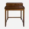 Casual Home Solid Wood Home Office Computer Desk With Hutch, Pull-out Tray