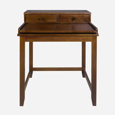 Casual Home Solid Wood Home Office Computer Desk With Hutch, Pull-out Tray