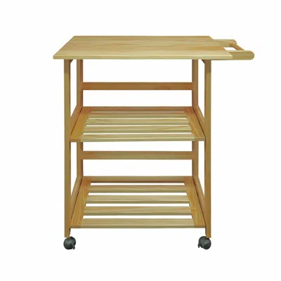 Casual Home Trek Folding Kitchen Cart - Natural