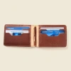 Casupo Bifold Money Clip Wallet In Brown