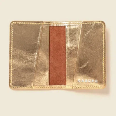 Casupo Compact Bifold With Rfid Protection In Gold