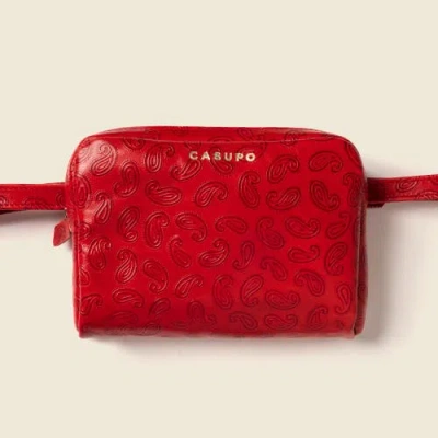Casupo Leather Fanny Pack In Pattern
