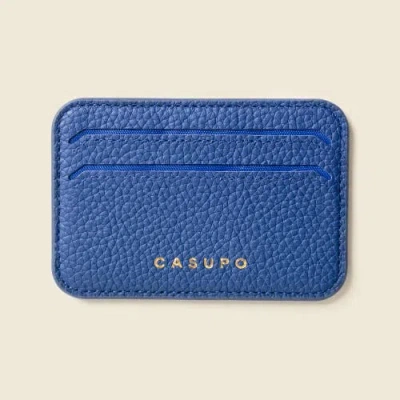 Casupo Leather Magsafe Wallet In Blue