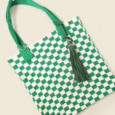 Casupo Leather Tassel Charm In Green