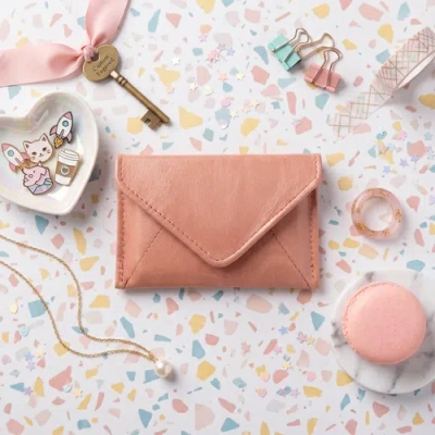 Casupo Mini Envelope Wallet With Rfid Protection In Pink