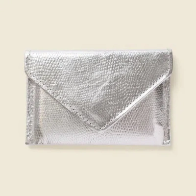 Casupo Mini Envelope Wallet With Rfid Protection In Silver