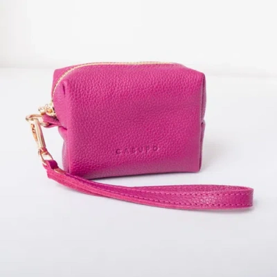 Casupo Mini Zipper Bag With Wristlet In Pink