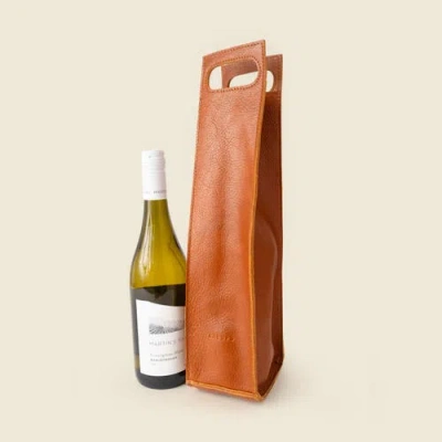 Casupo Premium Leather Bottle Tote With Handle In Multi