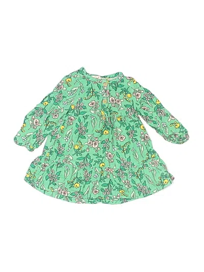 Pre-owned Cat & Jack Kids' 3/4 Sleeve Blouse In Green