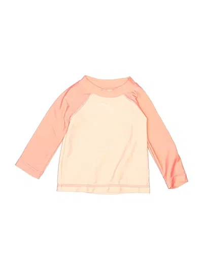 Pre-owned Cat & Jack Babies' 3/4 Sleeve T-shirt In Pink