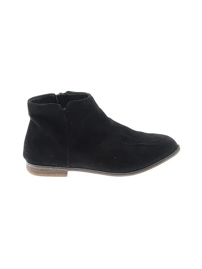Pre-owned Cat & Jack Kids' Ankle Boots In Black
