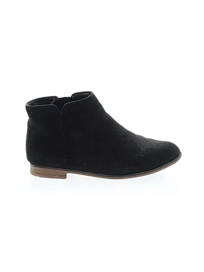 Pre-owned Cat & Jack Kids' Ankle Boots In Black