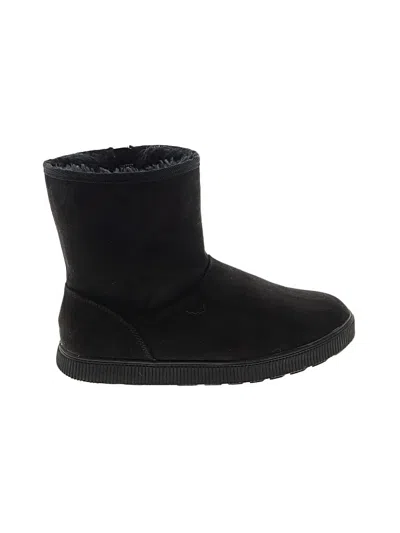 Pre-owned Cat & Jack Kids' Ankle Boots In Black