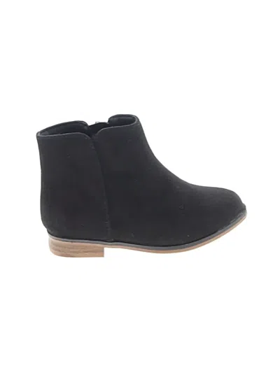 Pre-owned Cat & Jack Kids' Ankle Boots In Black