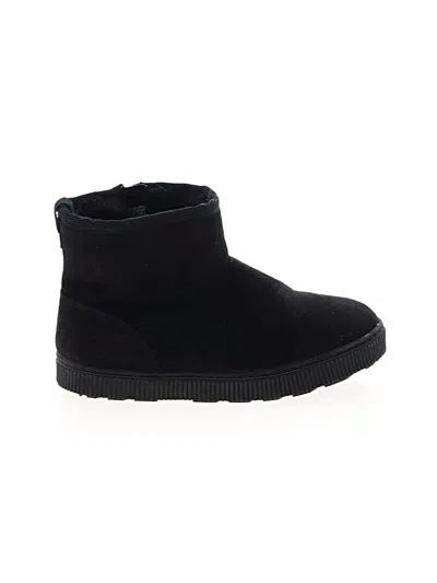 Pre-owned Cat & Jack Kids' Ankle Boots In Black