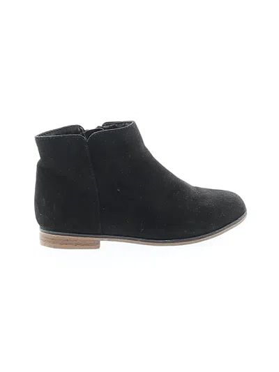 Pre-owned Cat & Jack Kids' Ankle Boots In Black